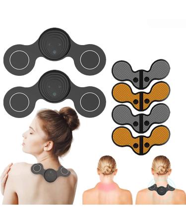 2Set LEAXAS EMS LYMPHUNCLOG Neck glading massager Ems microstrom massage device slimTech EMS lymph drainage massage device for arms/breasts/neck/shoulders/legs (2Set)