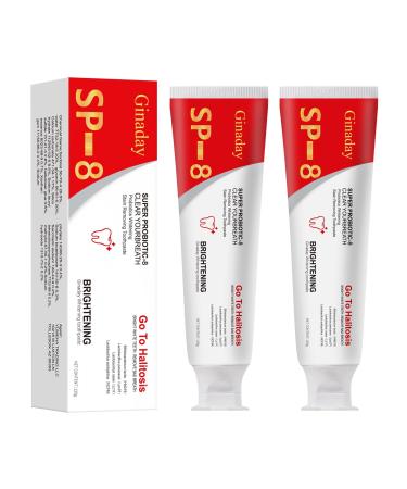 Shiren Zhuangshu 2 Pcs SP-8 Probiotic Toothpaste Deep Cleaning Care Fresh Breath with Probiotic Oral Microbiot.