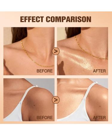 60ml Shimmer Body Oil Illuminating Sunscreen SPF 30 Body Glow Oil with Radiant glitter Lightweight Moisturizer for Highlighted Skin Non-Greasy Water-Resistant Summer Glow Enhancer (01# Gold) - Buy Online on GoSupps.com