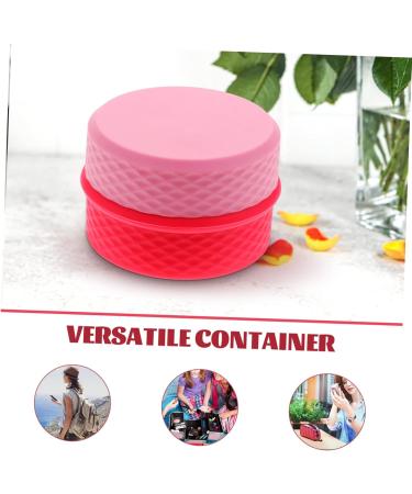 minkissy 1 Set Cream box cream jar with sealed lid silicone cream jar travel container for cream face cream pot silicone makeup containers salve jar Storage Box Miss Silica gel lips 6.5X6.5X4.5CM Pink - Buy Online on GoSupps.com