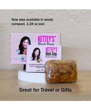 Buy KETTEY S Hotel/Travel Size Black Soap - Premium Natural Cleanser for Glowing Skin | International Shipping Available - Buy Online on GoSupps.com