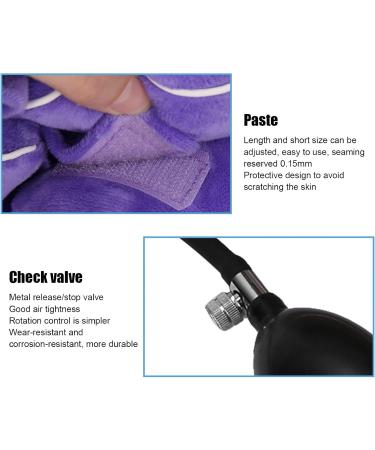 Cervical Neck Traction Device - Inflatable Adjustable Neck Support for Pain Relief & Traction (Purple) - International Shipping Available - Buy Online on GoSupps.com