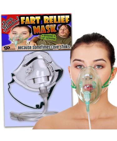 Gears Out Love Stinks Fart Relief Mask  Fart Gifts Funny Gifts for Women  Funny Bridal Shower Gifts  Oxygen Mask Gag  Gifts for Wives  Dutch Oven Mask