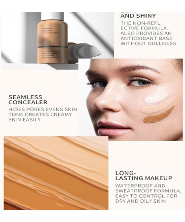 PCC PTYXIS Full Coverage & Concealer Foundation Full Coverage Long Lasting Whitening Formula Oil Control 24 HR 5 30 g 5 60 g Paquete de 1 - Buy Online on GoSupps.com