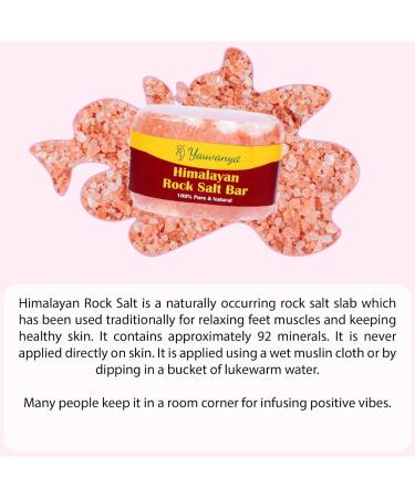 Yauvanya Himalaya Stone Salt Bar - Premium Natural Himalayan Salt for Health & Wellness - Buy Online on GoSupps.com