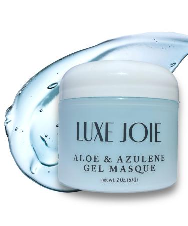 Aloe & Azulene Gel Masque Hydrating & Soothing Facial Mask Hyaluronic Acid Lavender Green Tea Men Womens