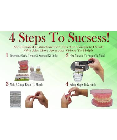 SmileFix Color Matching Deluxe Dental Repair Kit - Fill Gaps and Replace Broken Teeth at Home - Buy Online on GoSupps.com