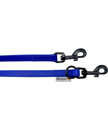 Biothane Dogeline Black Hook Adjustable Leash for Small & Large Dogs - 2m 2.4m 2.8m 3.5m 5m Options - Durable & Stylish Blue (2m x 9mm) - Buy Online on GoSupps.com