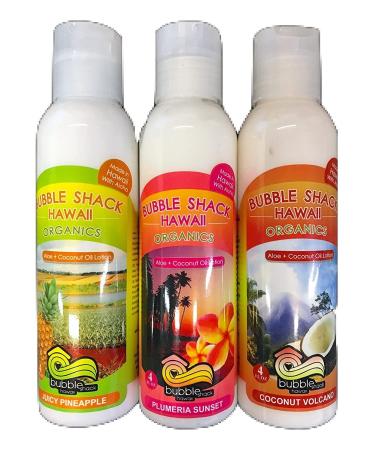 Bubble Shack Hawaii Organics Aloe Coco Lotion Trio