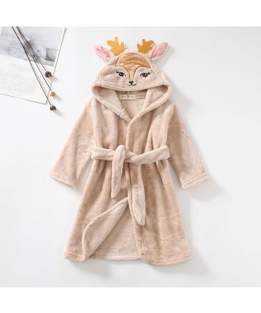 Uiflqxx 3D Animal Baby Bathrobe - Super Soft Flannel Hooded Towels | Personalized Nightwear & Baby Gifts (Ages 7-8) - International Shipping - Buy Online on GoSupps.com