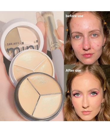 Mint 3-in-1 Face Foundation Cream & Powder Puff Set - Sweet Mint Concealer for Flawless Makeup Application - Buy Online on GoSupps.com