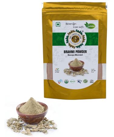 Buy Green Herbs Brahmi Leaf Powder 227g - Natural Chemical-Free Bacopa monnieri Herbal Powder for Wellness - Buy Online on GoSupps.com