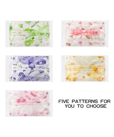 Purchase Hyegiir Colorful Disposable Face Masks for Daily Protection Against Air Pollution & Dust - Pack of 50 | International Shipping Available - Buy Online on GoSupps.com