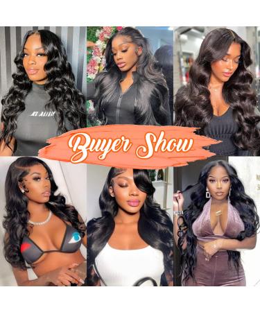 Besurina 18 Inch Body Wave Human Hair Lace Front Wig | Brazilian Virgin Hair | 150% Density | HD Transparent Lace | Pre Plucked with Baby Hair | Natural Hairline - Buy Online on GoSupps.com