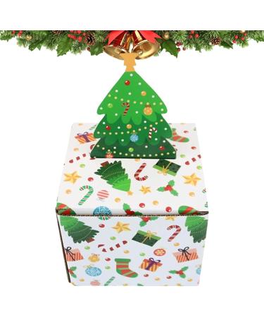 Christmas Cash Boxes | Paper Christmas Cash Dispenser Box | Holiday Candy Holder Package Box with 30 Storage Bags White - Buy Online on GoSupps.com