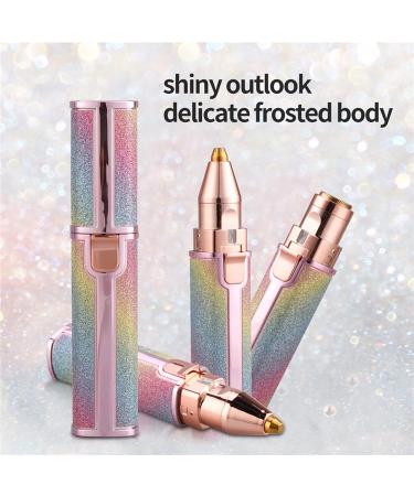UNbit Eyebrow Trimmer 2 in 1 Electric Eyebrow Trimmer Makeup Painless Eye Brow Epilator Mini Shaver Razors Women Portable Facial Body Hair Remover Trimmer (Color : Rainbow) - Buy Online on GoSupps.com