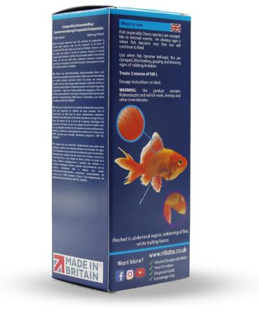 NT Labs Aquarium Anti-Fluke and Wormer Tropical/Coldwater Medicine - 20ml - Buy Online on GoSupps.com