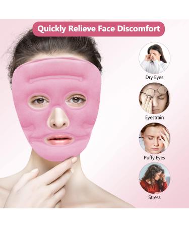 Acupoint Magnets Gel Face Mask - Reusable Ice Pack for Cold Hot Therapy, Skin Firming, Puffy Eyes, Headache Relief - Buy Online on GoSupps.com