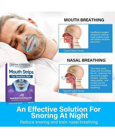 Mouth Tape for Sleeping 120Pcs - Reduce Snoring and Improve Nose Breathing - Buy Online on GoSupps.com