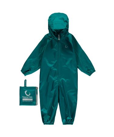 Hippychick Children's All in One Waterproof Jumpsuit - Green Bottle All in one waterproof suit FR : XS (Taille Fabricant : 18-24mths) Green