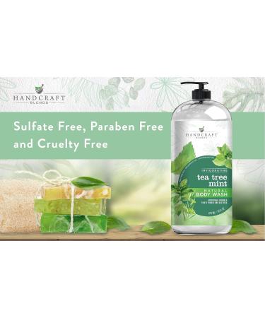 Tea Tree Mint Body Wash 16 oz - Extra Strength for Athletes Foot, Nail Fungus, Itchy Skin - For Men & Women - 16 Fl Oz - Buy Online on GoSupps.com