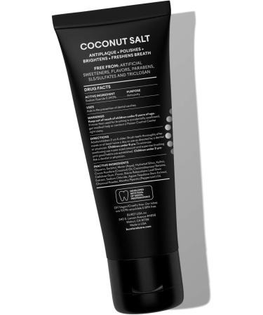 BURST Charcoal Whitening Toothpaste for Adults (4.7oz/2 Pack) | for Sensitive Teeth with Cavity Fighting Fluoride & Xylitol | Vegan | Gluten & SLS Free | Coconut Salt Charcoal: Coconut Salt 2 Pack - Buy Online on GoSupps.com