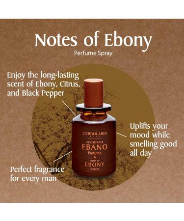 L'Erbolario Notes Of Ebony - Notes Of Grapefruit Black Pepper And Elemi - Woody Fragrance For Men - Vigorous And Irresistable - Long Lasting Wear - Cruelty Free - 1.7 Oz EDP Spray Notes Of Ebony 1.7 Ounce (Pack of 1) - Buy Online on GoSupps.com