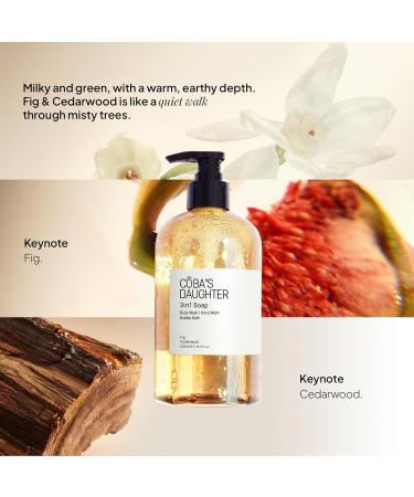 COBA'S DAUGHTER 3in1 Soap | Bubble Bath Body Wash & Hand Wash | Aromatherapy-Infused with Fig & Cedarwood | Inulin & Seaweed Extract for Exfoliated Balanced & Nourished Skin | 16.9 fl oz Fig/Cedarwood - Buy Online on GoSupps.com