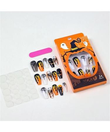 Nail stickers wearable nails spider web blood drop ghost face wearable nail stickers fake nail stickers finished nails 1 count (Pack of 1) - Buy Online on GoSupps.com