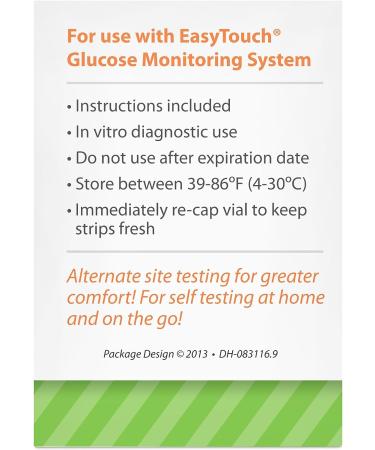 EasyTouch Glucose Test Strips 50 Ct - Accurate Blood Sugar Testing Supplies - Buy Online on GoSupps.com