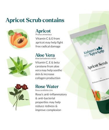 Herbals Apricot Scrub For Blackheads & Blemishes Reduction | Ideal For Men & Women | With Apricot | For All Skin Types | 70gm (Buy 2 Quantity Get 1 Quantity Free) - Buy Online on GoSupps.com
