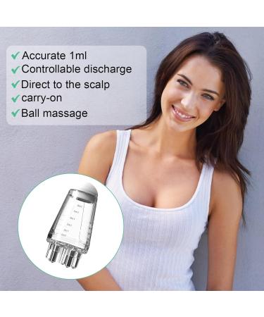 Hair Oil Applicator Bottle| 6ml Hair Massage Comb with Roller Ball| Portable Root Comb Applicator Bottle for Hair| Hair Scalp Applicator| Liquid Dispenser for Enhanced Hair Growth & Scalp Health (2) - Buy Online on GoSupps.com
