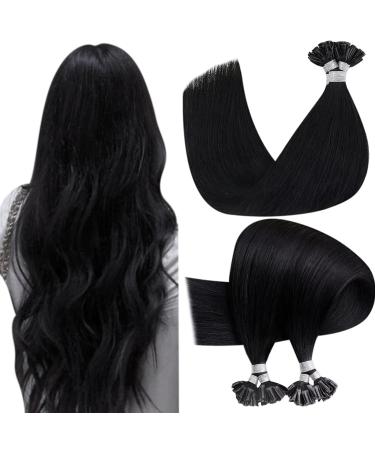 Hetto extensions real hair boning black real hair extensions bondings remy extensions real hair bondings black # 1 50cm 50g 20 inch 2-1 # 1 black - Buy Online on GoSupps.com