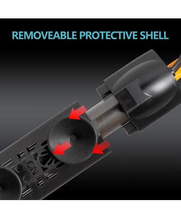 BOEESPAT Aquarium Heater with Anti-Scald Protector - Fully Submersible Fish Heater for Marine and Freshwater Tanks | 100W/200W/300W/500W with Thermometer - Buy Online on GoSupps.com