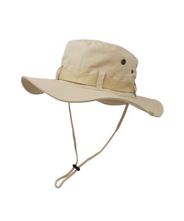Ultrake sun protection hat with a wide brim double-layered classic US martial arts style Buschsch jungle sun protection for fishing hunting camping m khaki