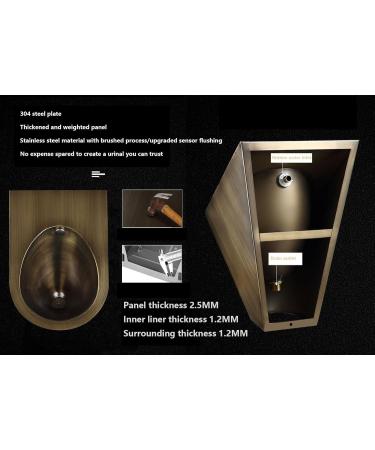 Stainless Steel Family Bathroom Toilet Men's Urinal Troughs with Sensor Flush Ommercial Men's Adult Urinal Bathroom Toilet for Bathrooms Hotels Shopping RoseGold - Buy Online on GoSupps.com