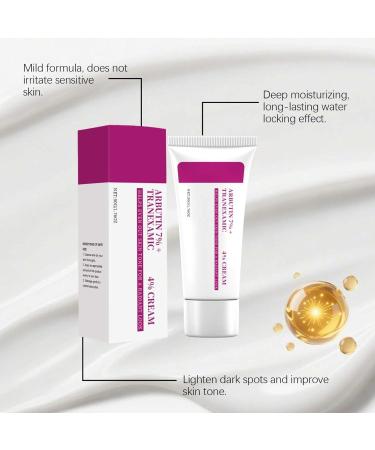  Generisch Set of 2 Arbutin 7% + Tranexamic Acid 4% Lightening Creams - Facial Lightening Cream - Korean Skincare - Moisturizing Anti-Dark Spot Cream for Dry Skin - Matte Complexion - Buy Online on GoSupps.com
