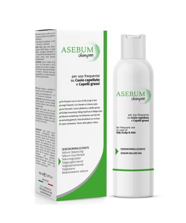 Licofarma Asebum Specific Shampoo for Oily Hair | Normalizes the Scalp | Sebum-Regulating Action | Natural Formula | Daily Use | 150ml Bottle