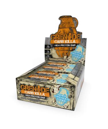 Grenade Carb Killa High Protein and Low Carb Bar White Chocolate Cookie 720 gram (12 x 60 g)