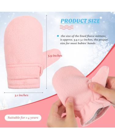 Kids Teen Winter Mittens, Soft Lined Warm Snow Ski Gloves - Pink - Buy Online on GoSupps.com