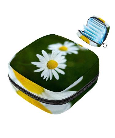 Daisy sanitary-napkin-storage bag menstrual pad bag portable menstrual cup pocket with zipper for teenagers girls women women