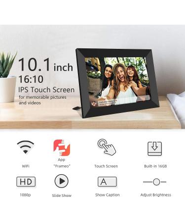 FRAMEO 10.1-Inch Smart WiFi Digital Photo Frame | 1280x800 IPS LCD Touch Screen | Auto-Rotate | Built-in 16GB Memory | Share Moments Instantly via Frameo App | Portrait and Landscape - Buy Online on GoSupps.com