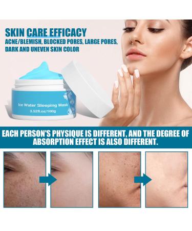 Hydrating Ice Water Sleeping Mask Duo for All Skin Types - Overnight Face Mask for Ultimate Moisture and Hydration - Buy Online on GoSupps.com