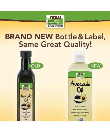 Now Foods Avocado Oil 16 fl oz - Pure, Cold-Pressed, and Healthy Cooking Oil - Buy Online on GoSupps.com