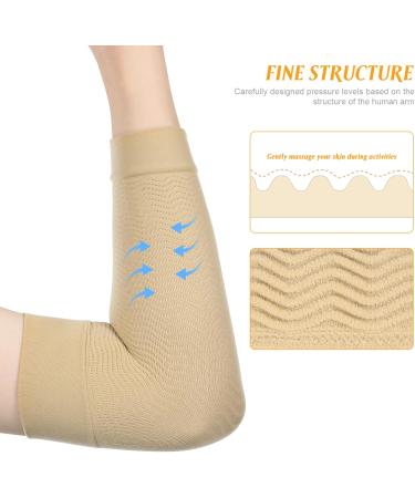 NOLITOY Elbow Compression Sleeve - 3 Pairs Arm Brace Guard for Athletes | Sports & Gym Elbow Protectors for Basketball Tennis Football Volleyball Elderly - Buy Online on GoSupps.com