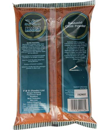Heera Kashmiri Chilli Powder 1kg - Add Taste and Flavor to Meal - Indian Spice Powder in the Kitchen - Improves and Speeds Up the Cooking Process - Spice Powder Blend - Buy Online on GoSupps.com