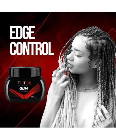 Totex Gum Hair Gel 700ml | for Men & Women | Edge Control & Long Lasting Hold | Shiny & Flexible Finish for Defined & Long-Lasting Styles Without Residue | Pack of 2 - Buy Online on GoSupps.com