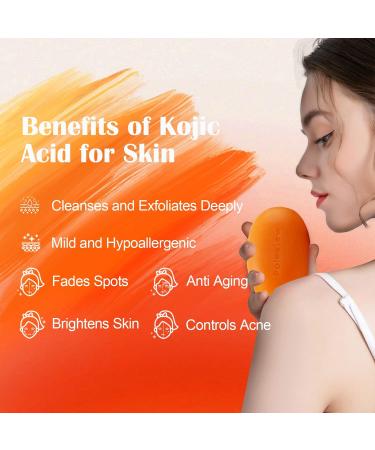 Poleview Kojic Acid Skin Lightening Soap - 2 Bars, 100g - Brightens Skin, Evens Tone, Reduces Hyperpigmentation - Buy Online on GoSupps.com