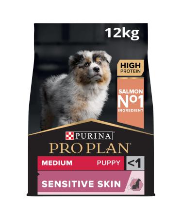 PRO PLAN Medium Puppy Sensitive Skin Rich in Salmon - 12 kg - Dry Food for Medium Puppies with Sensitive Skin