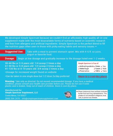 Simple Spectrum Vitamin Supplement - Nutritional Support without Added Sugars or Artificial Ingredients - Buy Online on GoSupps.com